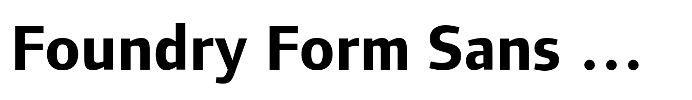 Foundry Form Sans Bold